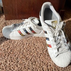Adidas Floral Superstar size 9